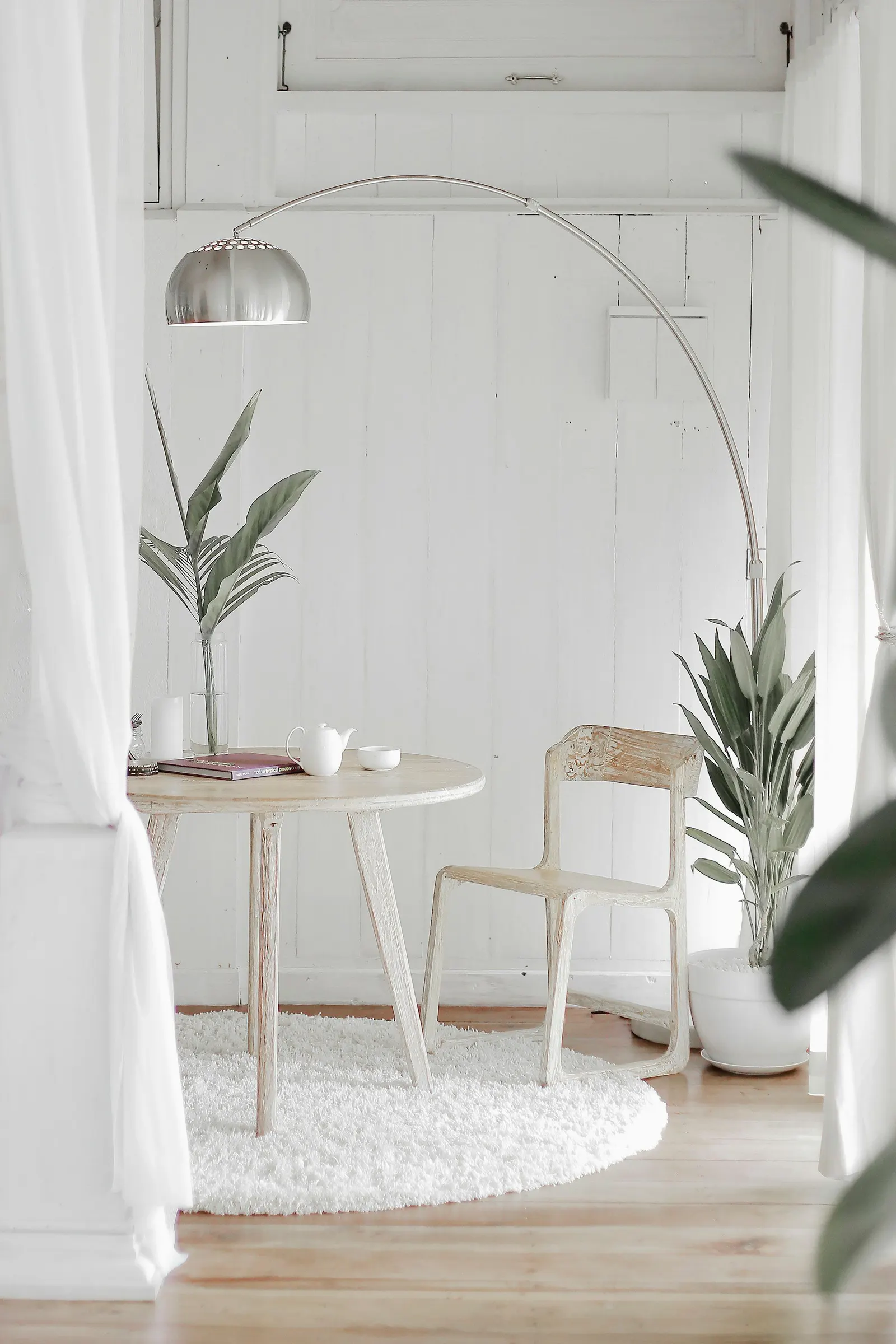 Spiseplass ved vinduet